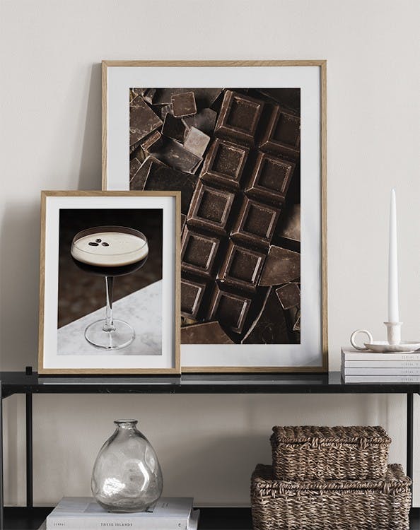 Coffee And Chocolate Zostava obrazov (ONE SIZE)