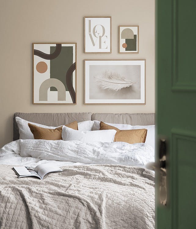 Calm green gallery wall (ONE SIZE)