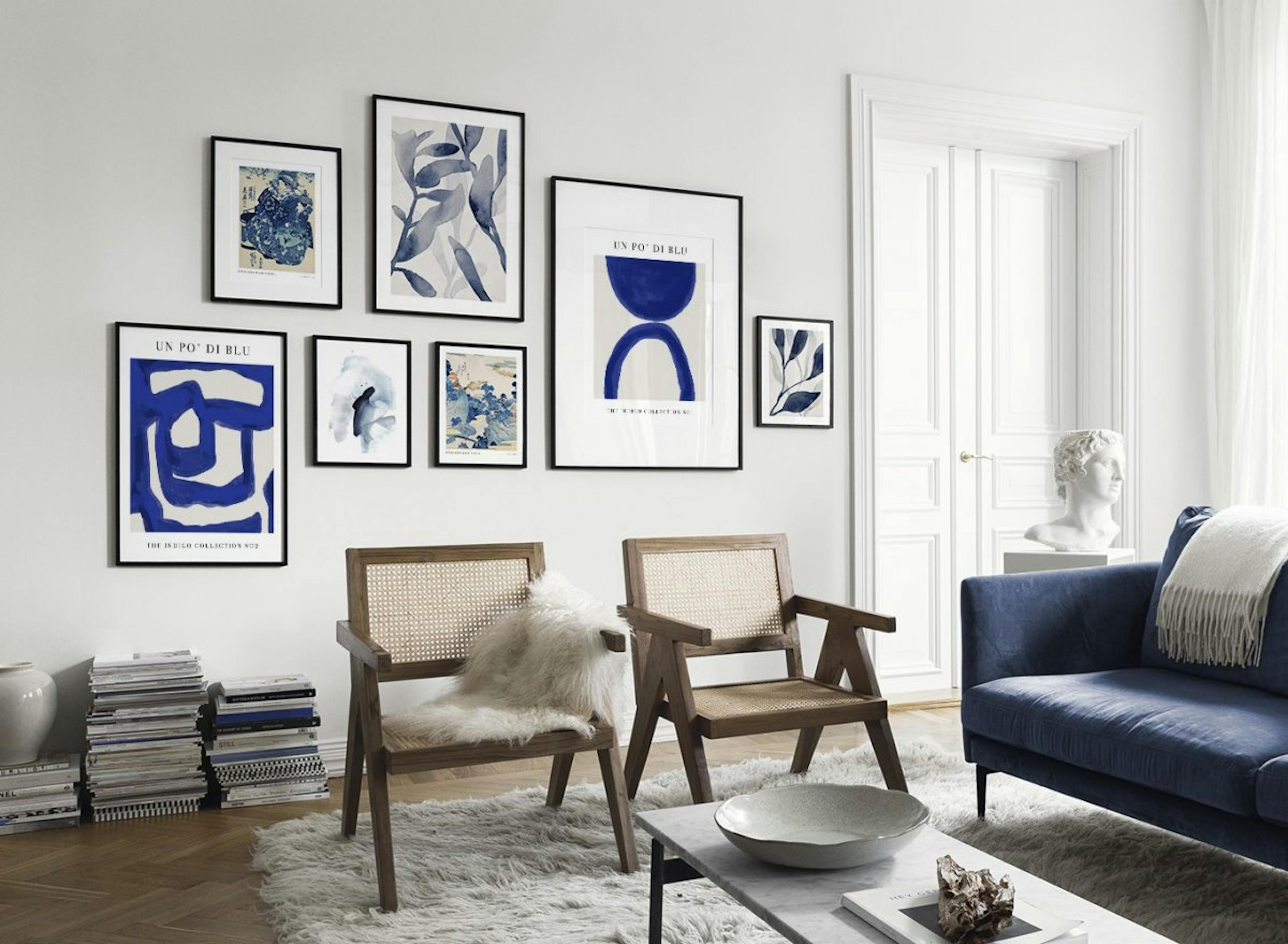 Blue Elegance galería de pared