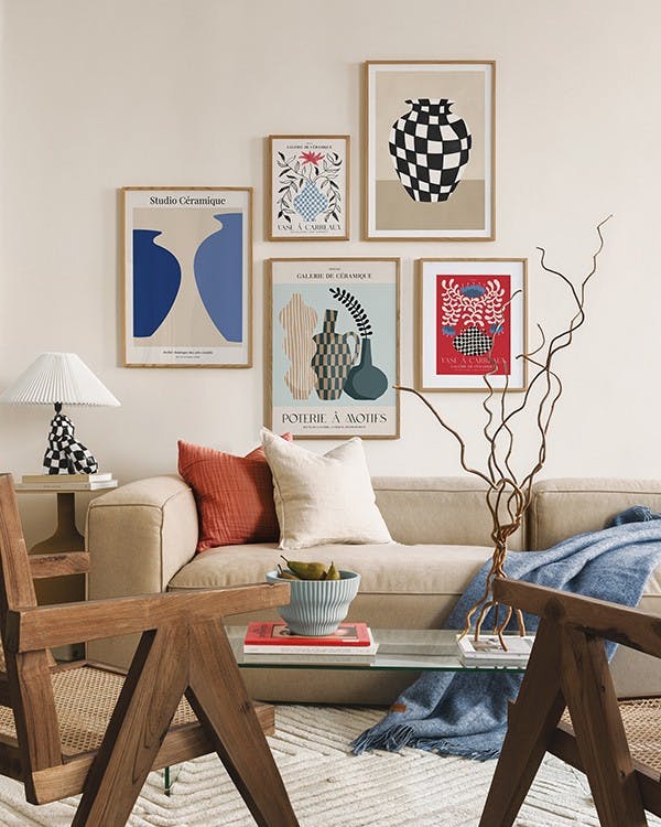 Chic Ceramics gallery wall (ONE SIZE)