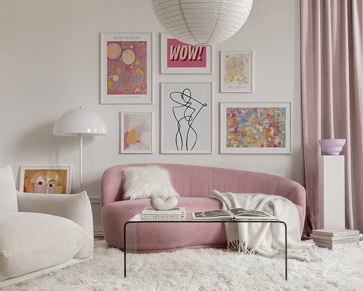 Pink Pop tavelvägg (ONE SIZE)