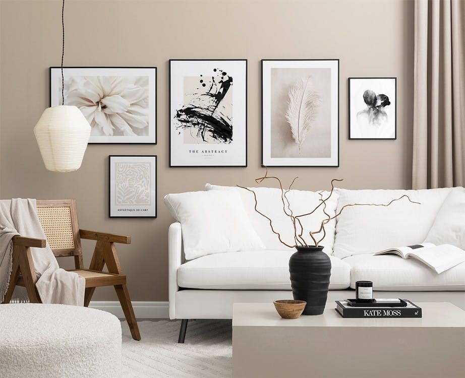 Scandinavien Beige gallery wall (ONE SIZE)