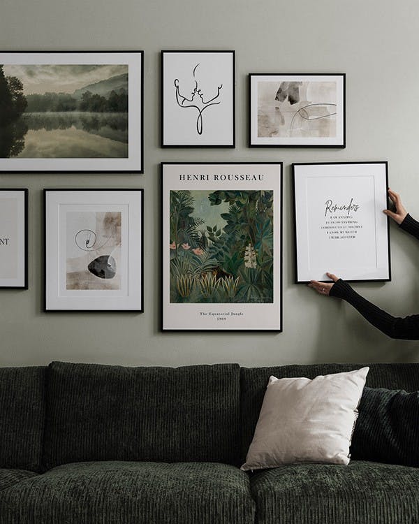 Green Forest gallery wall (ONE SIZE)