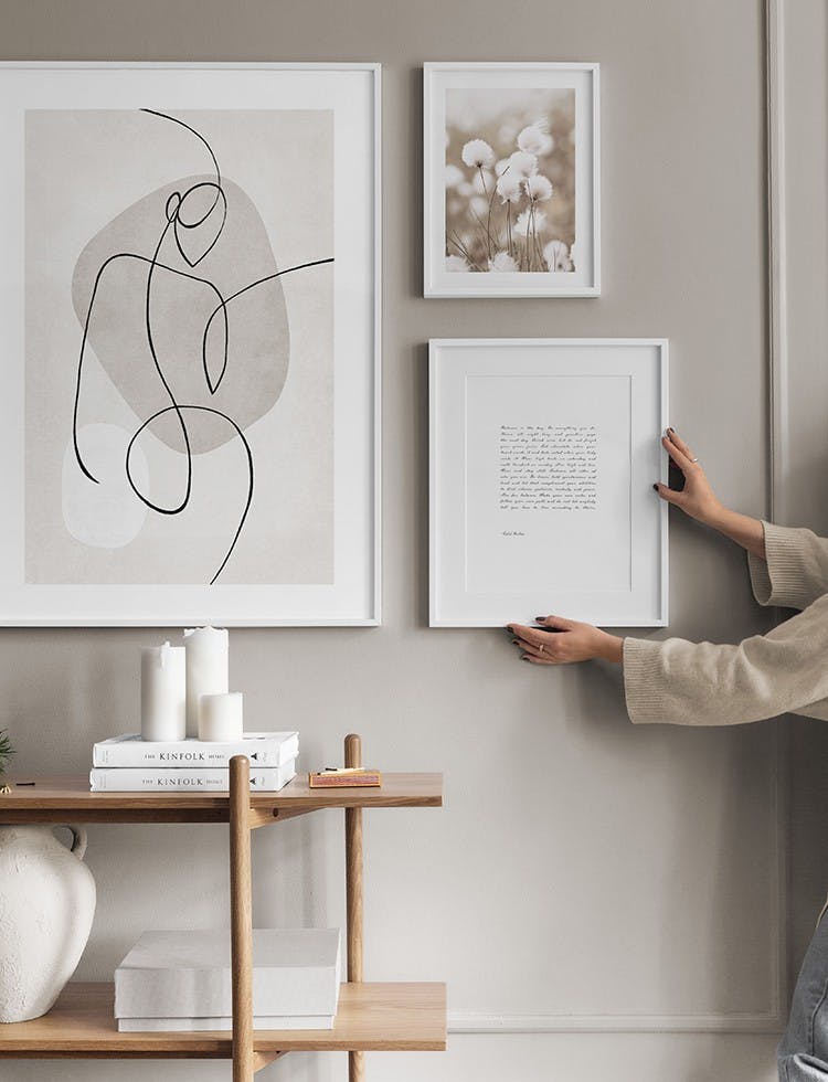 Cosy Beige gallery wall (ONE SIZE)