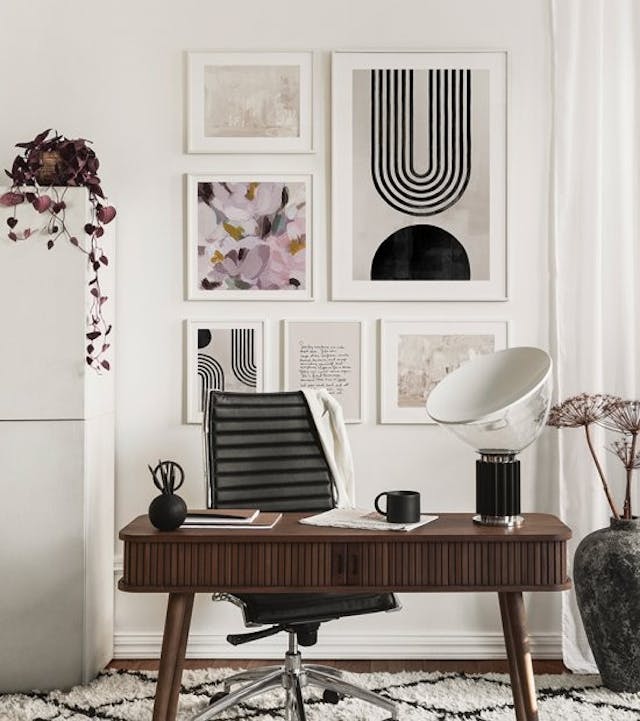 Sort-hvid plakat med hjort. Plakater med naturmotiv. Plakater online ...