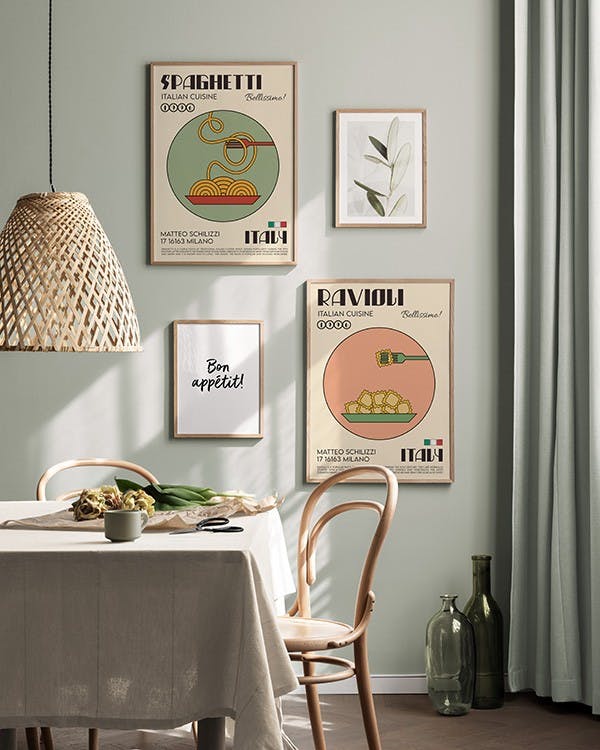 Pasta Mix decoration murale (ONE SIZE)