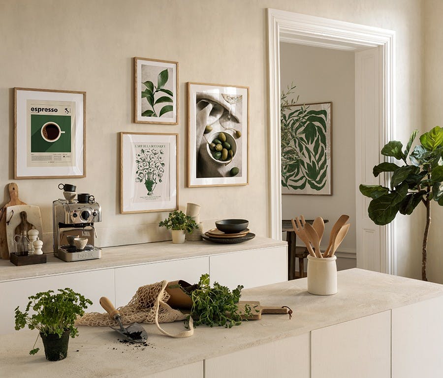 Botanical Green galleria a parete (ONE SIZE)-Gallerie a parete