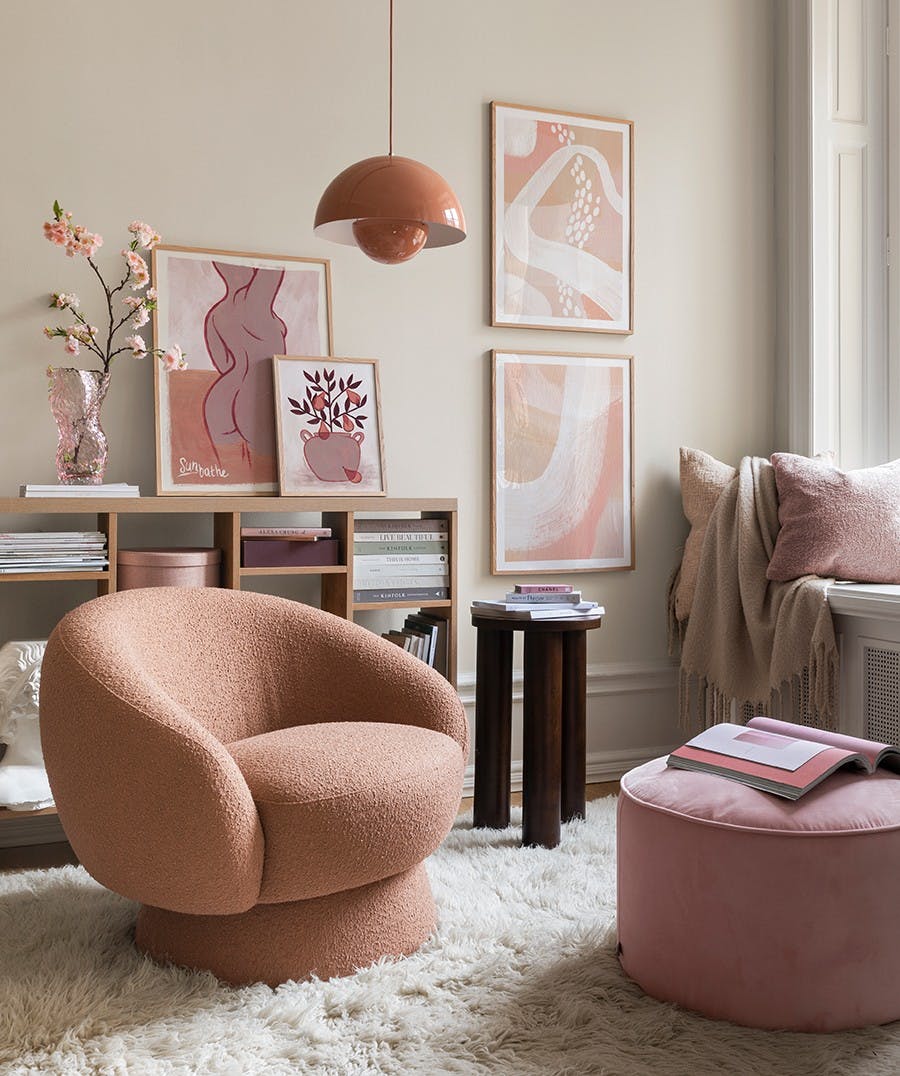 Peachy Art gallery wall (ONE SIZE)