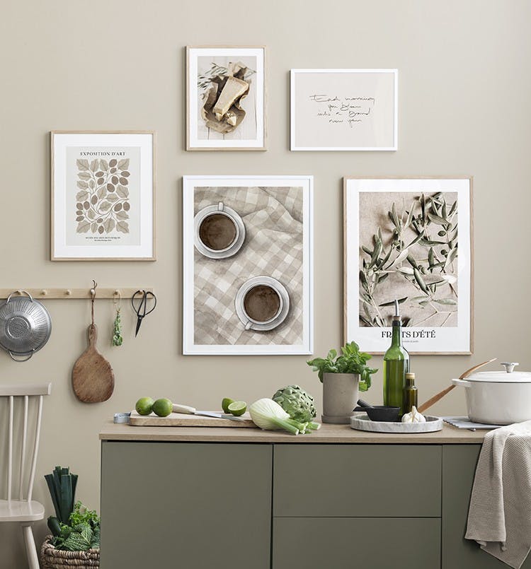 Inspirational Kitchen gallery wall (ONE SIZE)