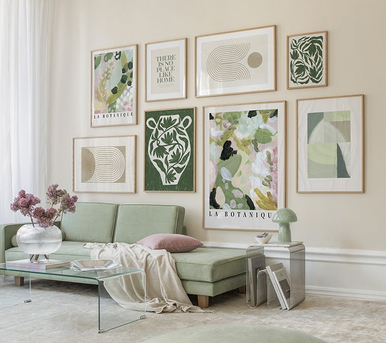 Green Home Zostava obrazov (ONE SIZE)