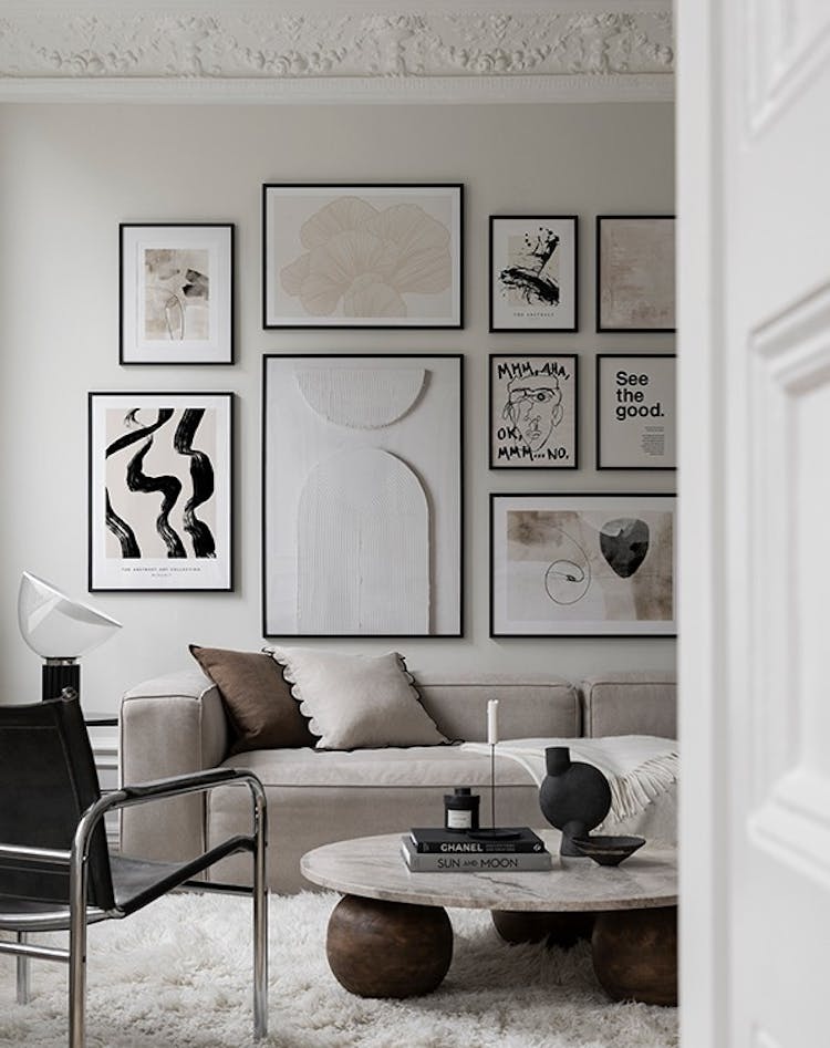 Abstract Art Gallery Wall
