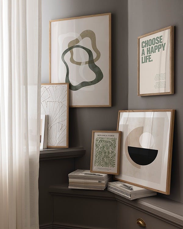 Winter greens decoration murale (ONE SIZE)