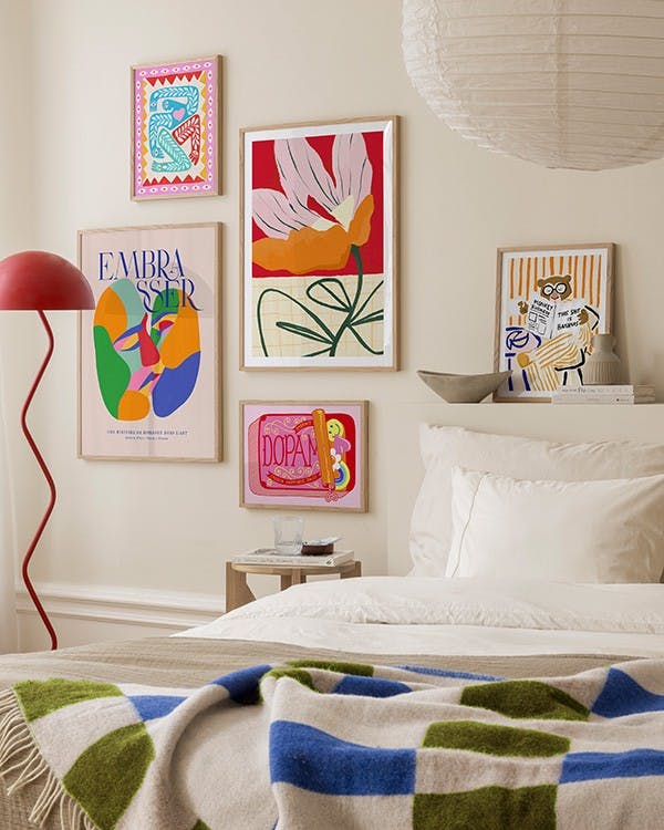 Dopamine prints gallery wall (ONE SIZE)