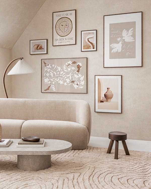 Poetic Shapes gallery wall (ONE SIZE)