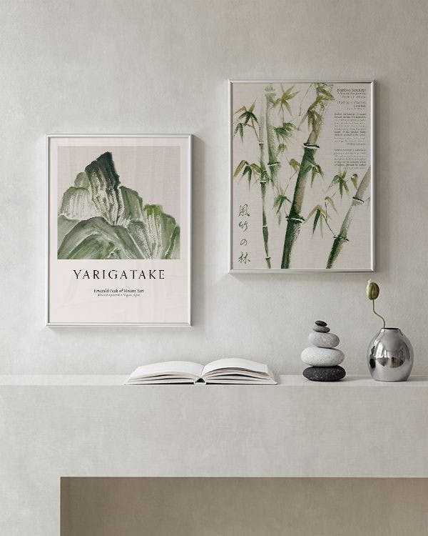 Green Japan decoration murale (ONE SIZE)