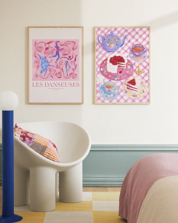 Pink duo gallery wall (ONE SIZE)
