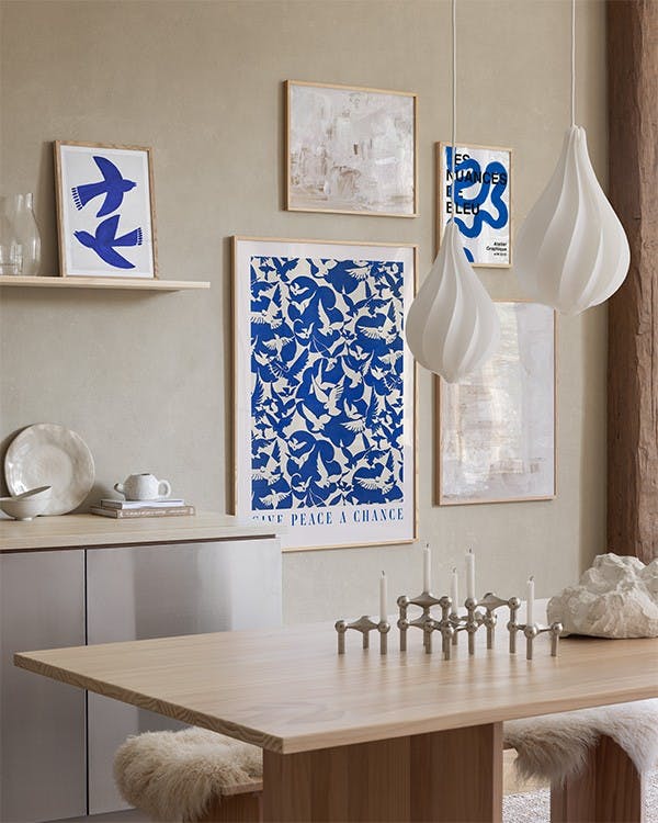 Nordic Blue gallery wall (ONE SIZE)