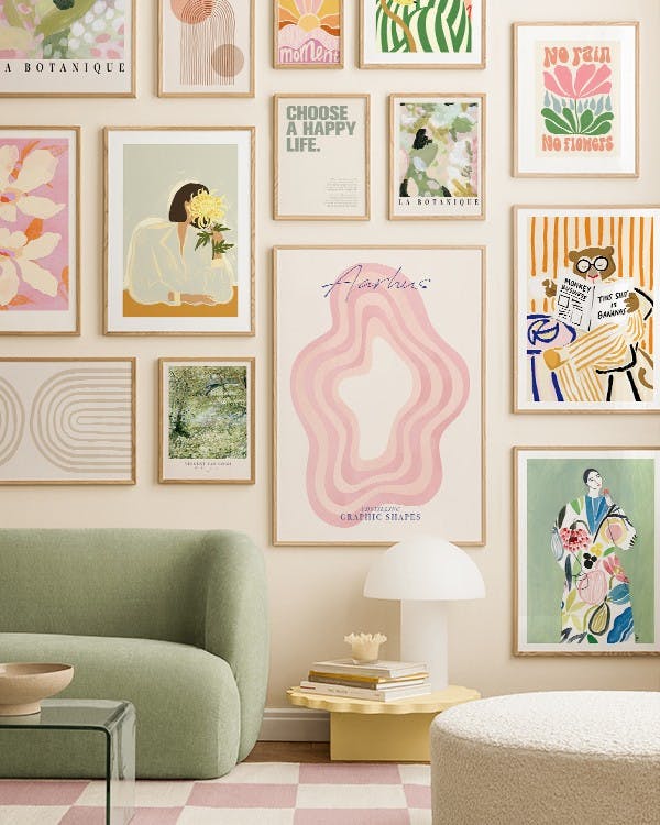 Colorful Vibes gallery wall (ONE SIZE)