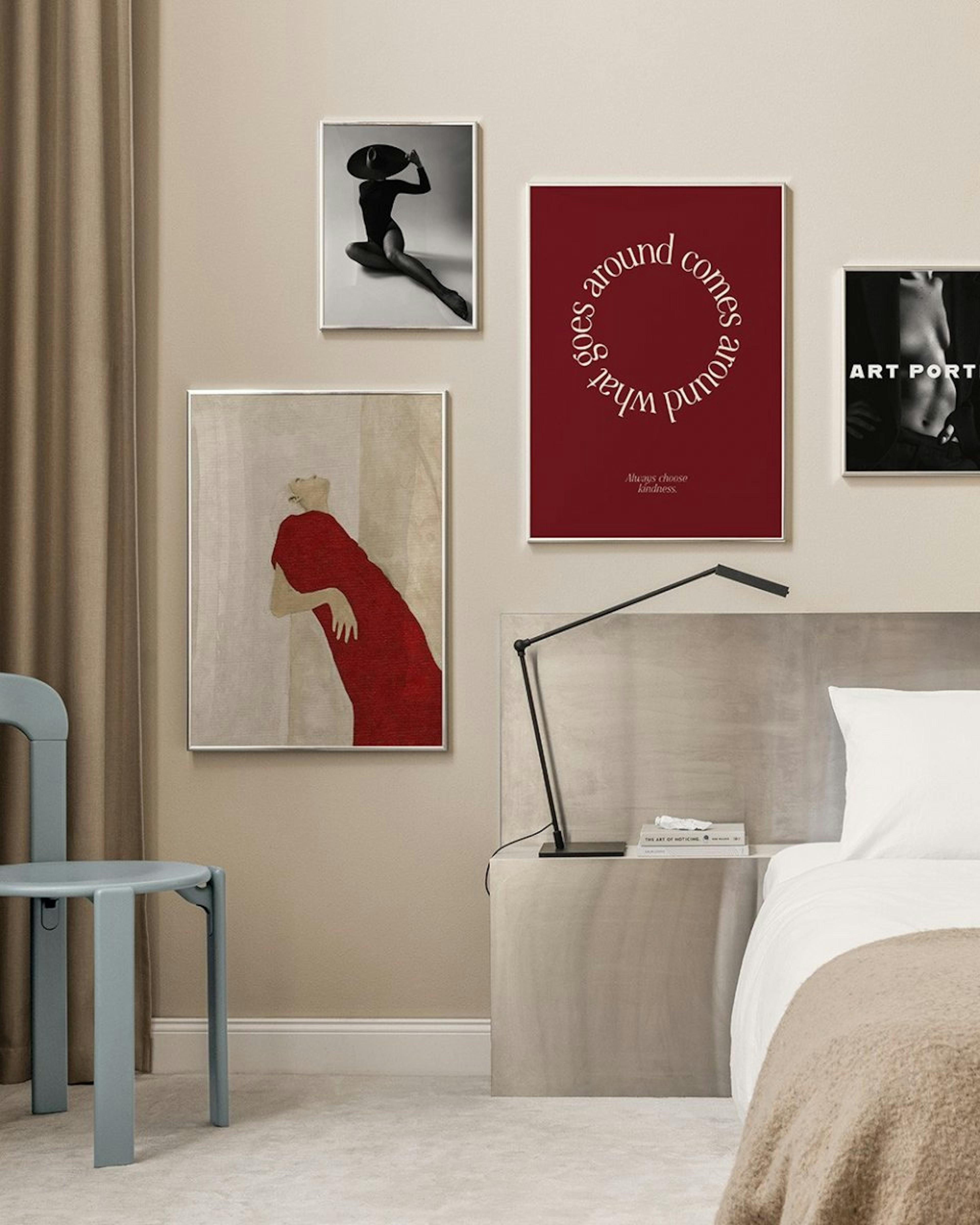 Bold Minimalism gallery wall