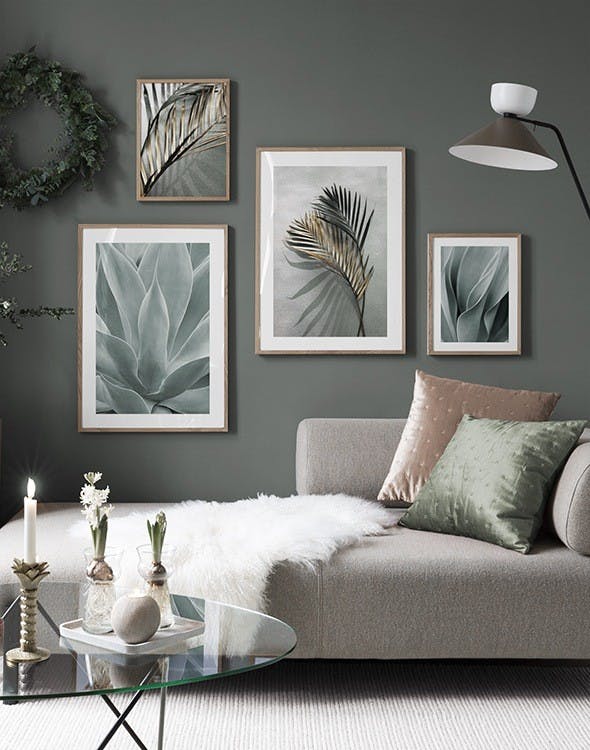 Soft green galleria a parete (ONE SIZE)-Gallerie a parete