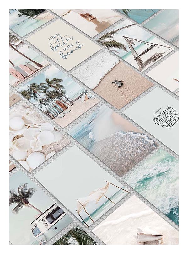 Prints - Tropical Collection (ONE SIZE) - Wall Collage Kit