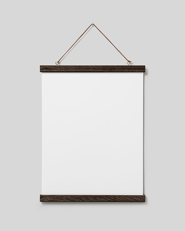Posterhängare mörk ek 31 cm, magnetlås (31 cm)