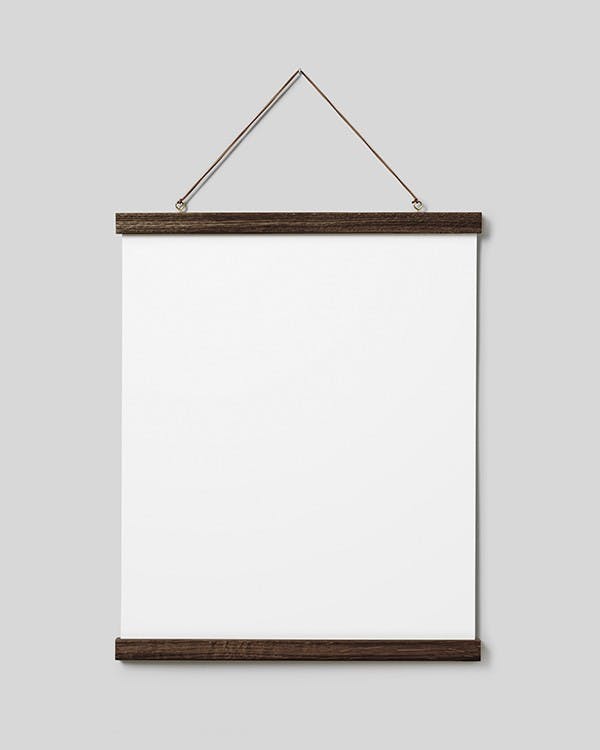 Poster Hanger Dark Oak 41 cm, magnet fastener (41 cm)