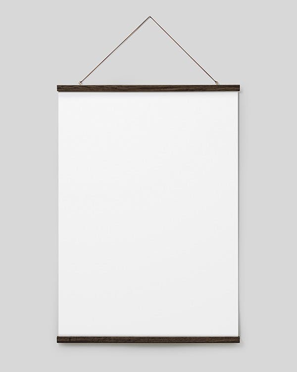 Posterhängare mörk ek 71 cm, magnetlås (71 cm)