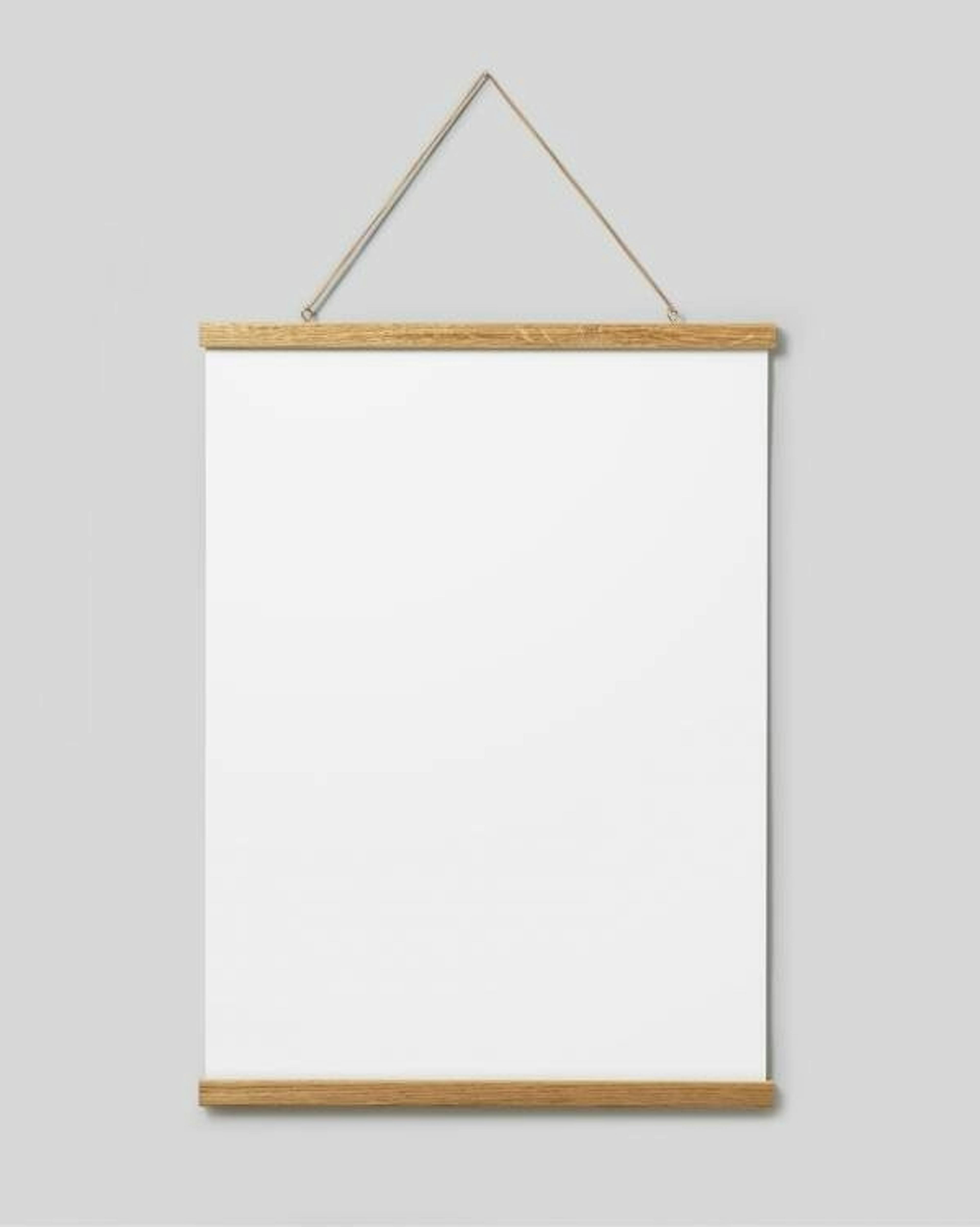 Poster hanger roble 51 cm, montaje con imán 0