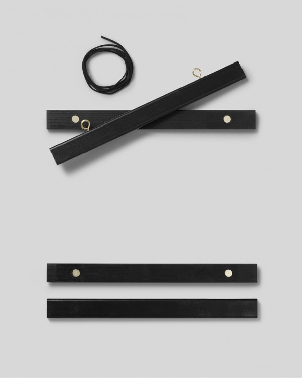 Stecche per poster nero 22 cm, supporto magnetico - Gancio per poster nero  con magnete 