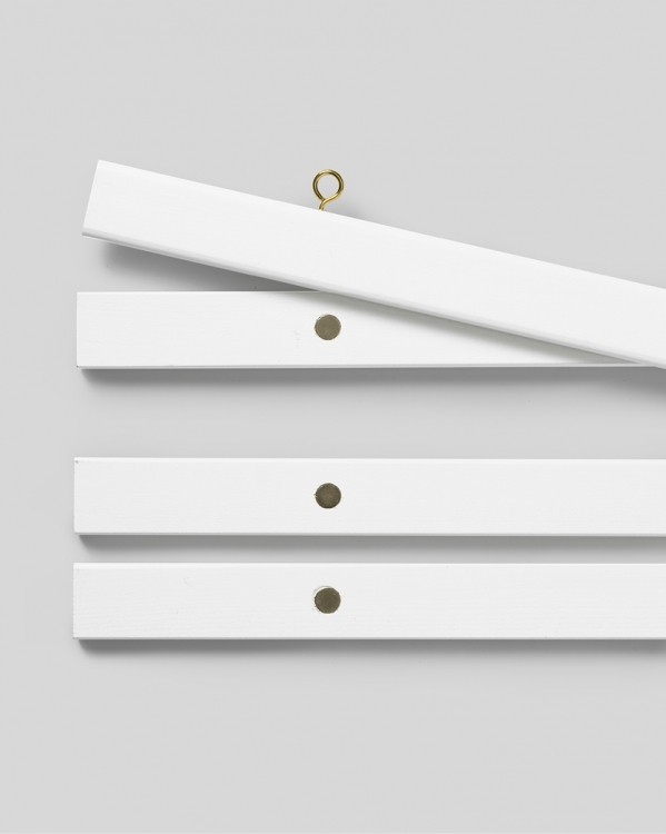 Stecche per poster bianco 31 cm, supporto magnetico - Gancio per poster  bianco con magnete 
