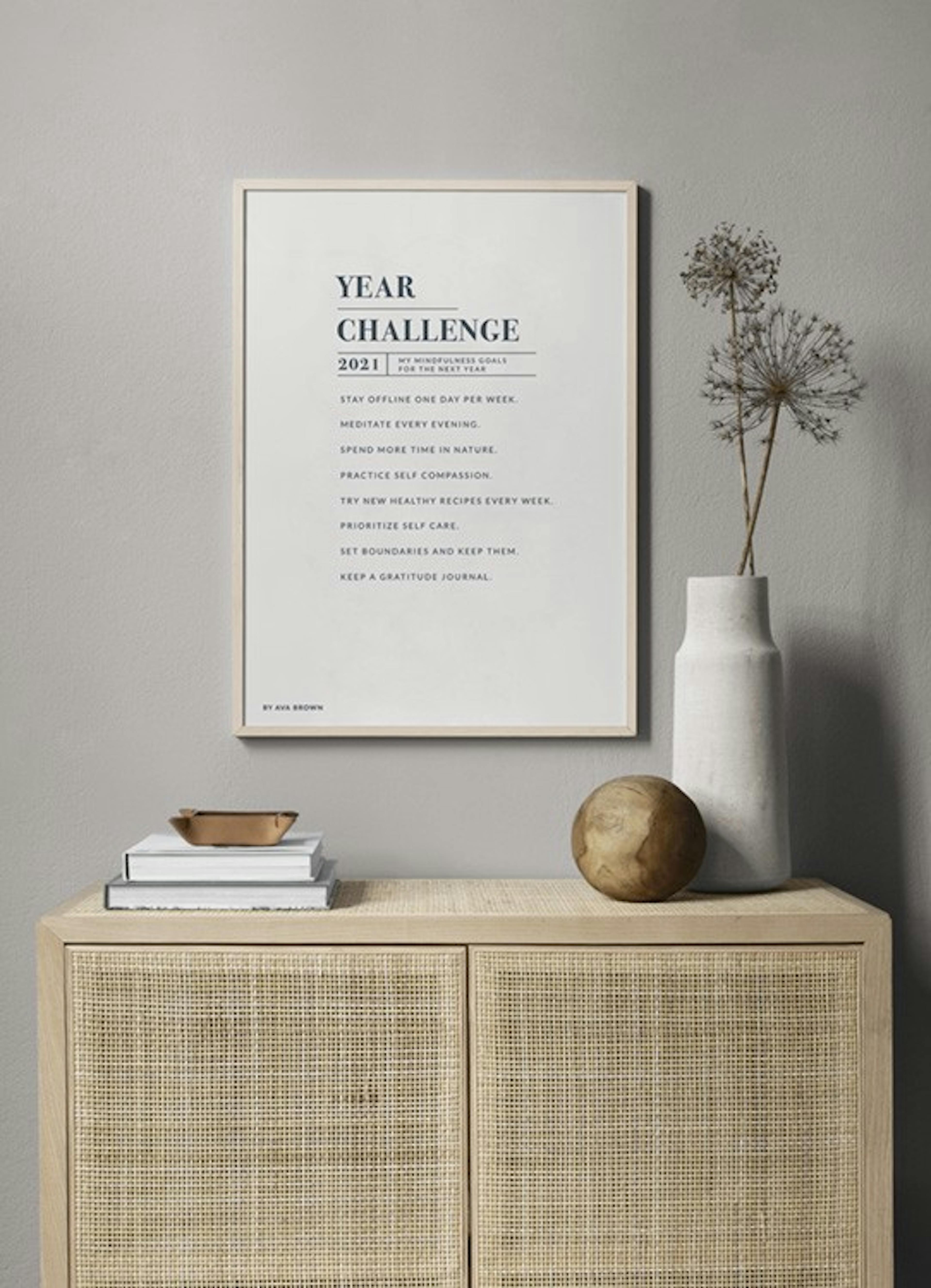 Year Challenge Personal Plakat