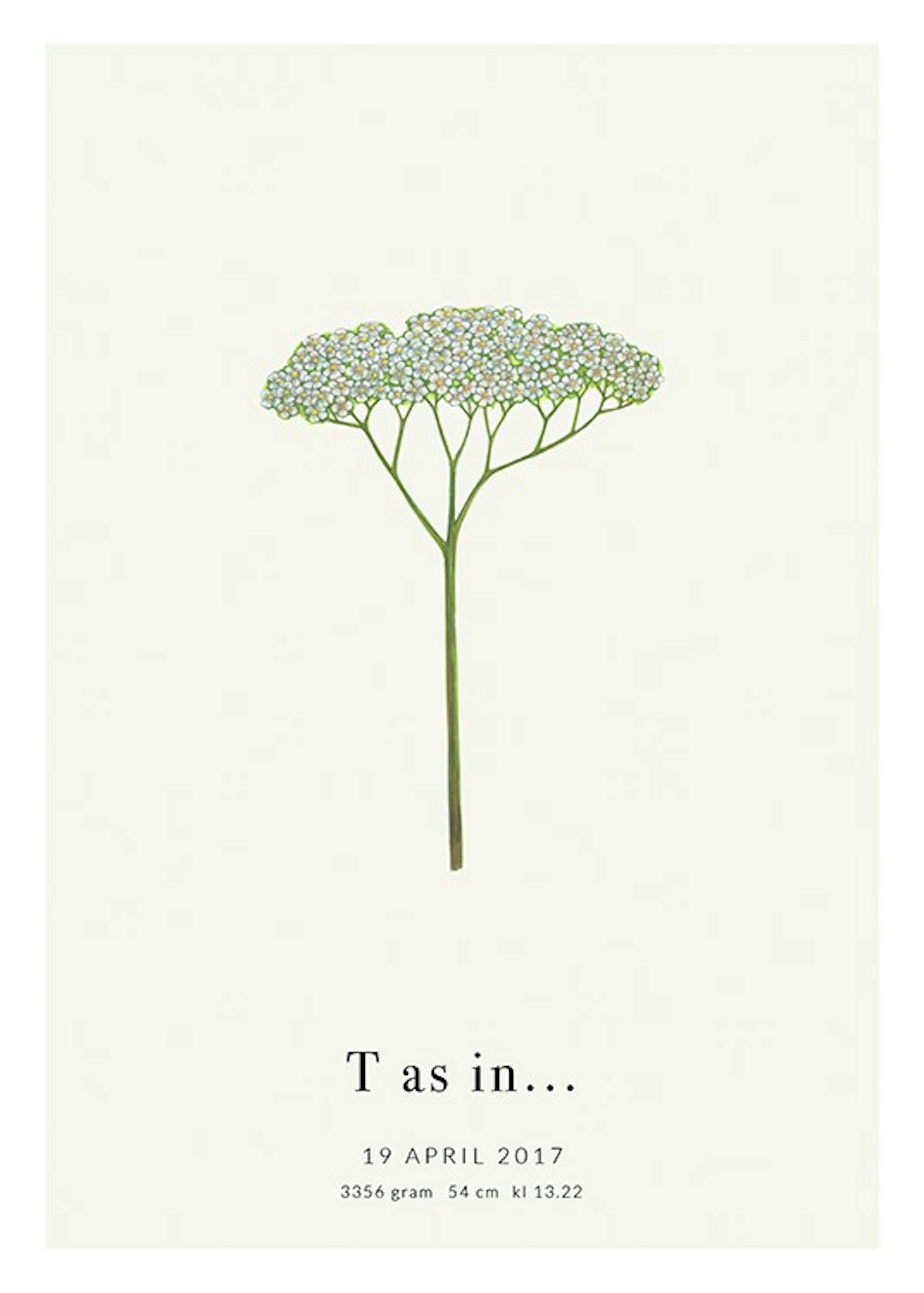 Botanic Letter T Personal 포스터 0