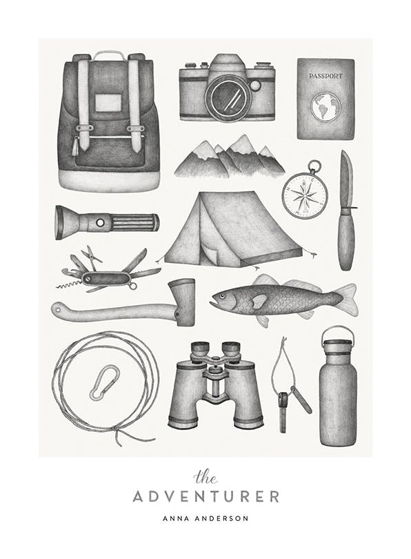 The Personality Adventurer Personal Affiche (50x70 cm) - Affiches personnalisées