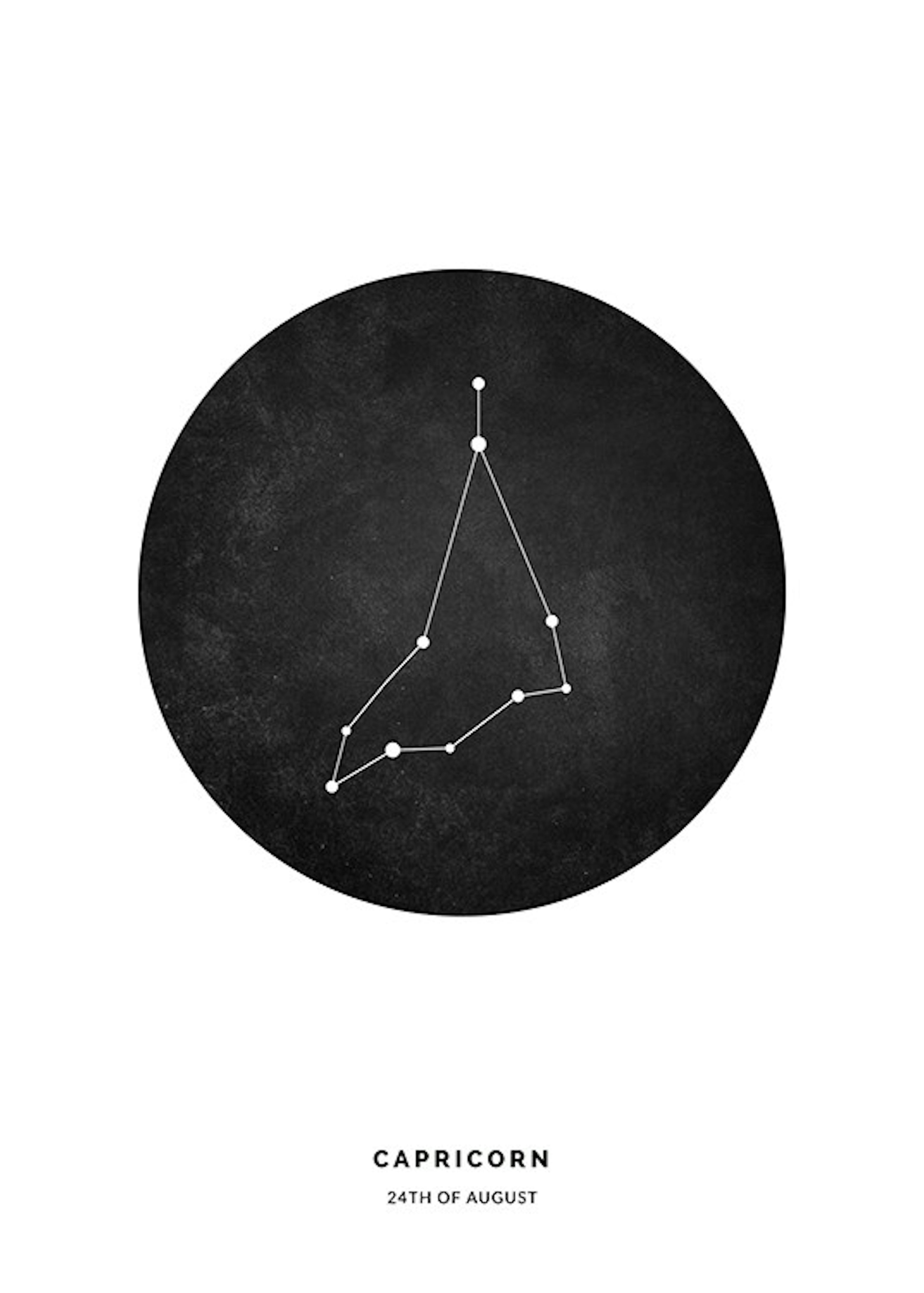Star Sign Black Capricorn Personal Poster 0