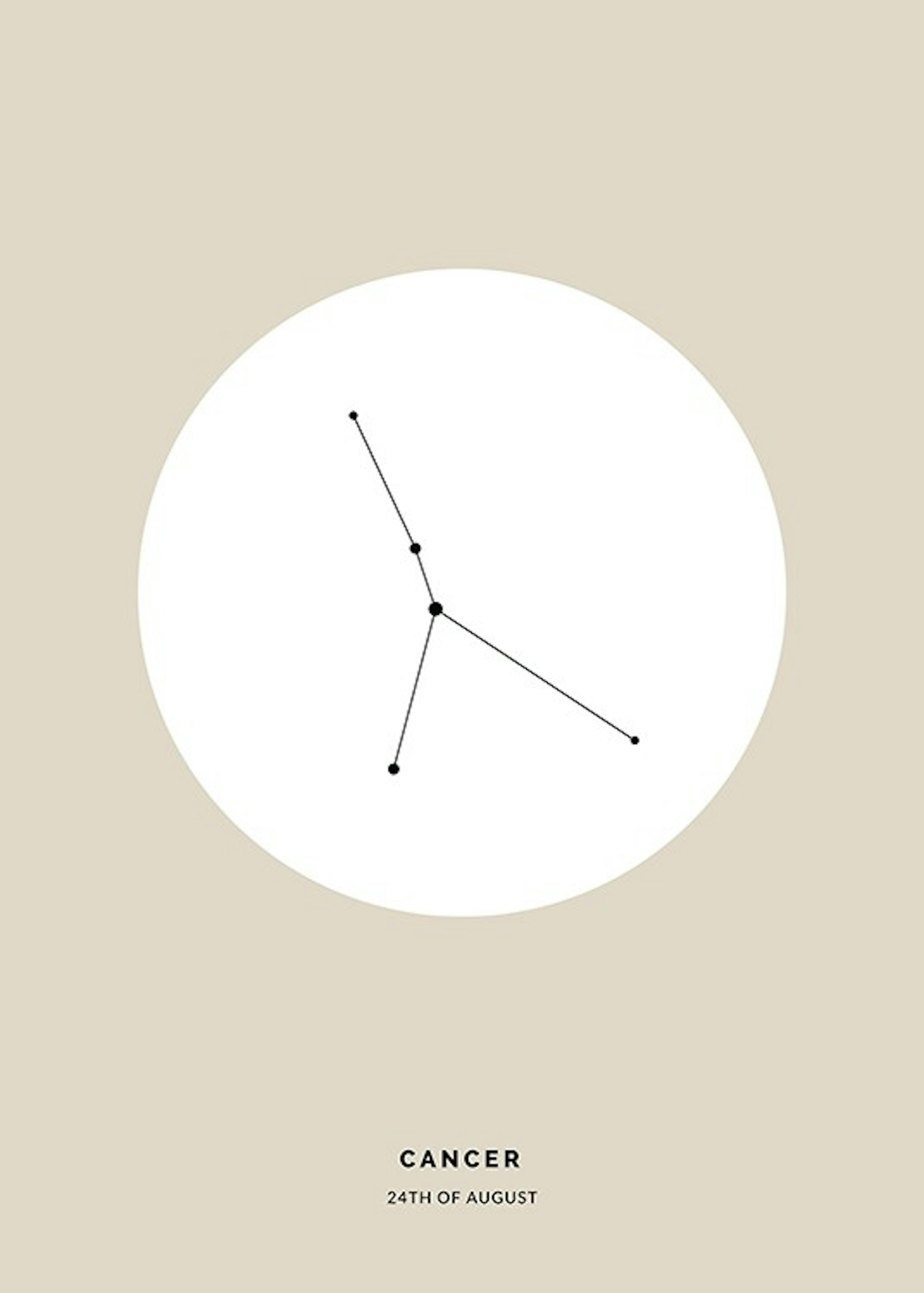 Star Sign Beige Cancer Personal
