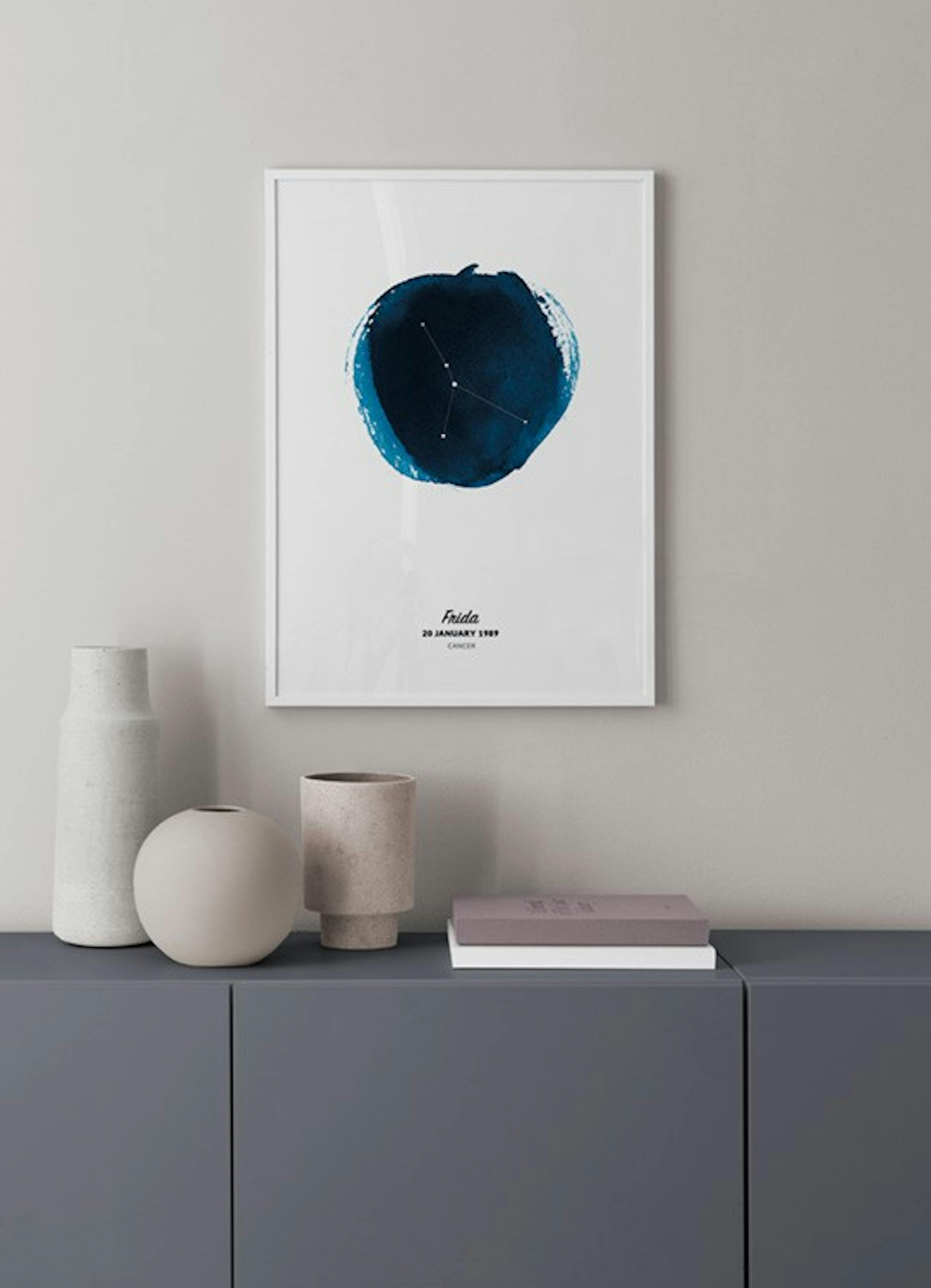 Zodiac Sign Cancer Personal Plakat
