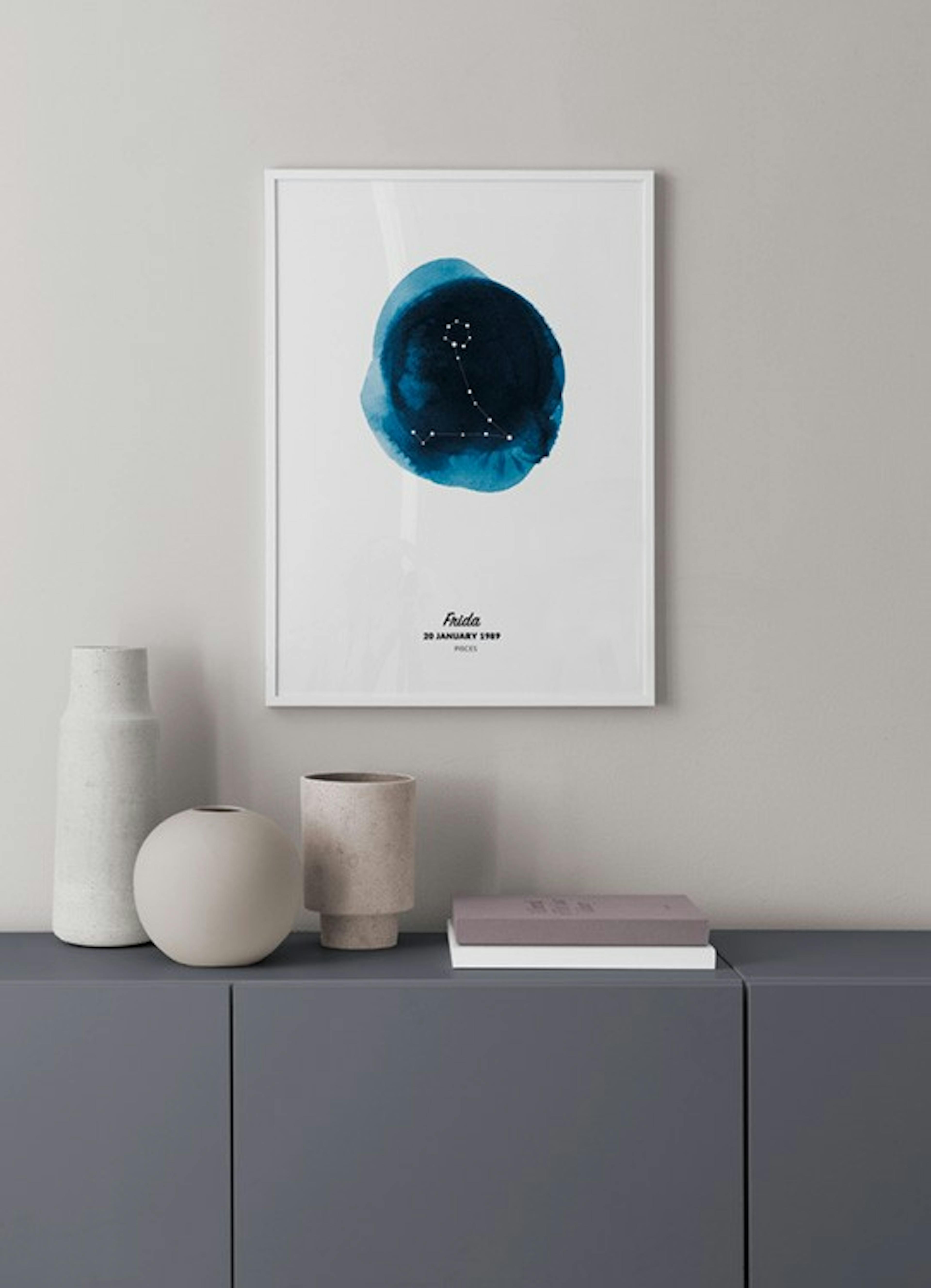 Zodiac Sign Pisces Personal Poster