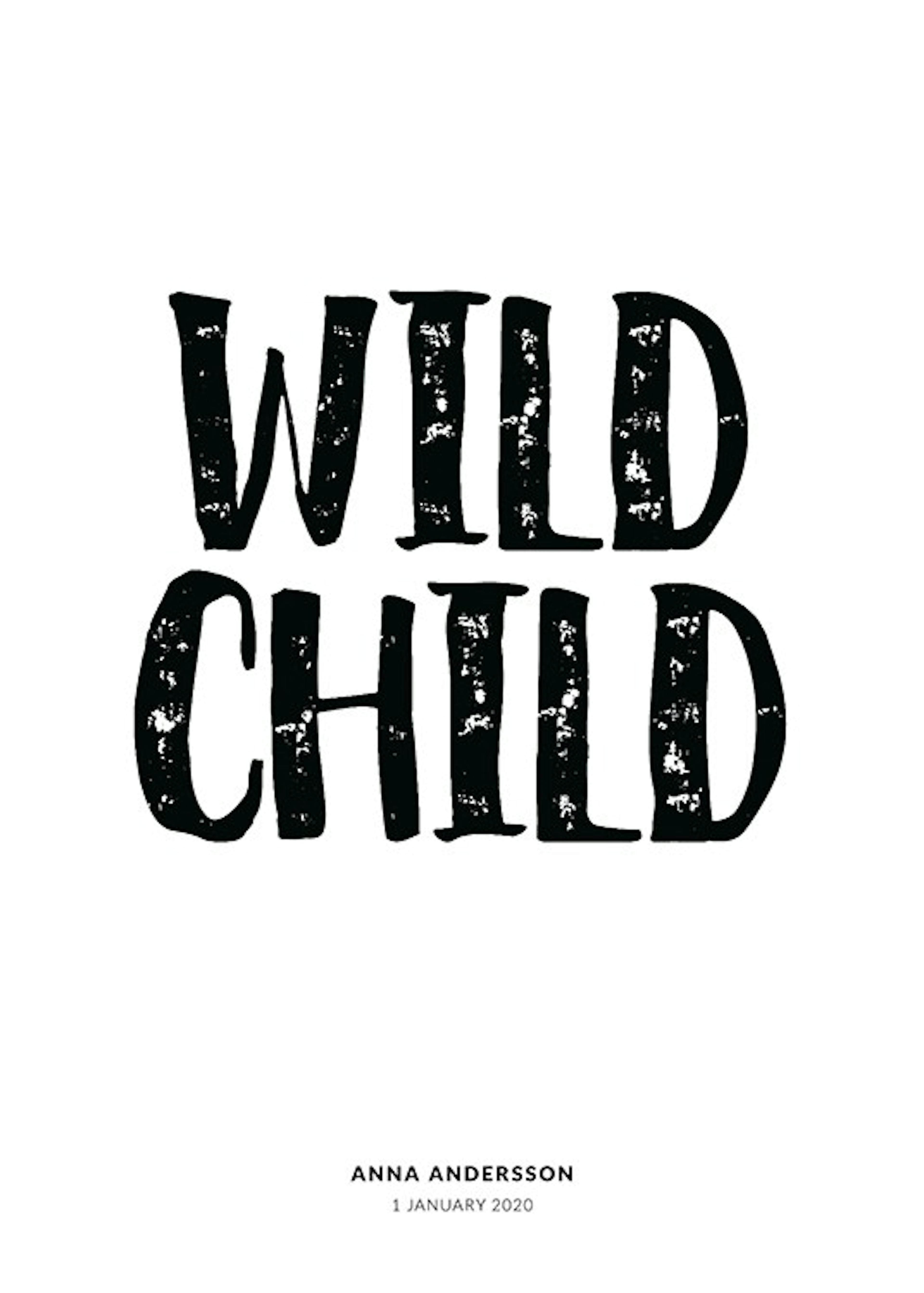 Wild Child Personal Plakát 0