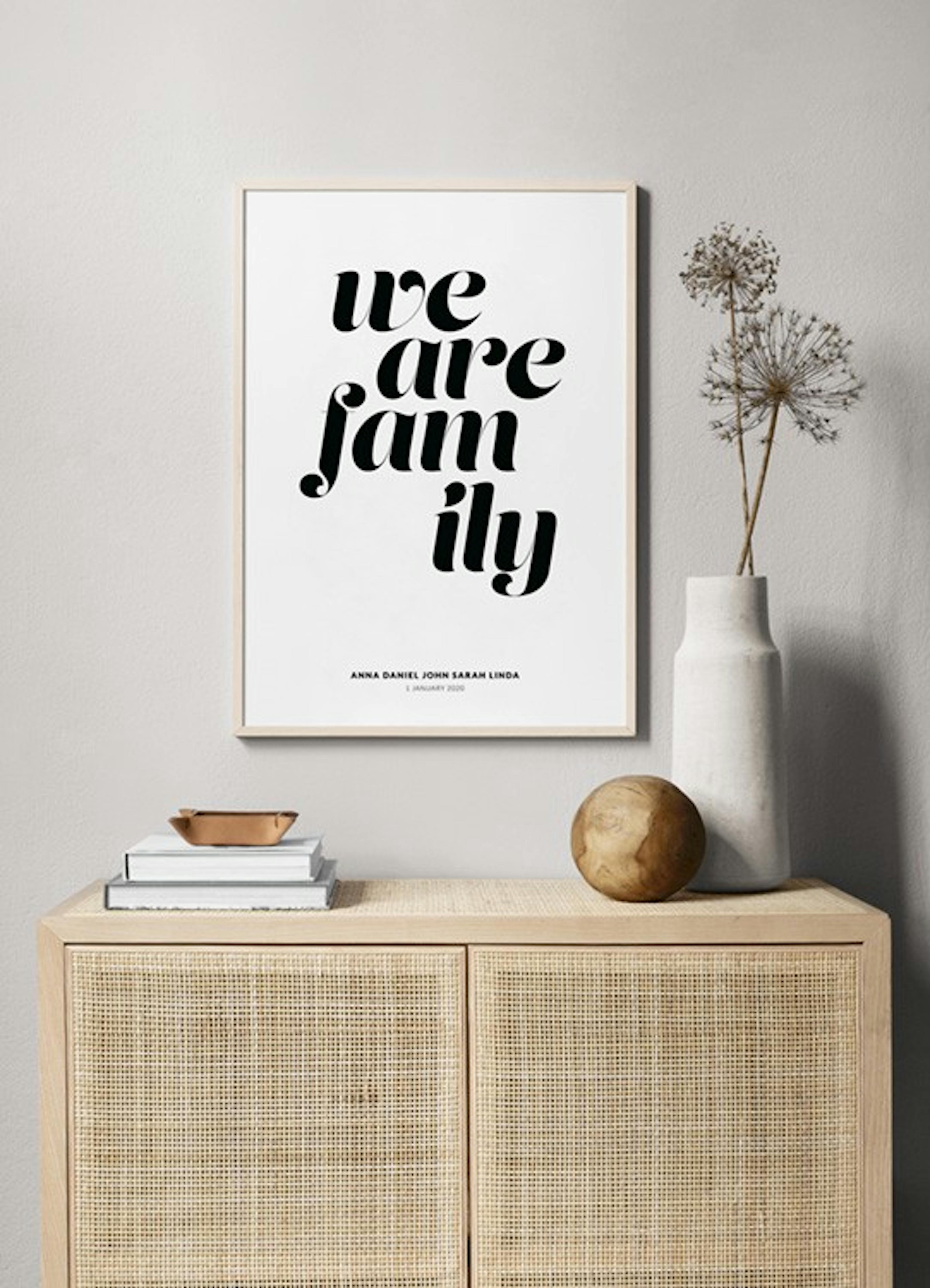 We Are Family Personal Poster
