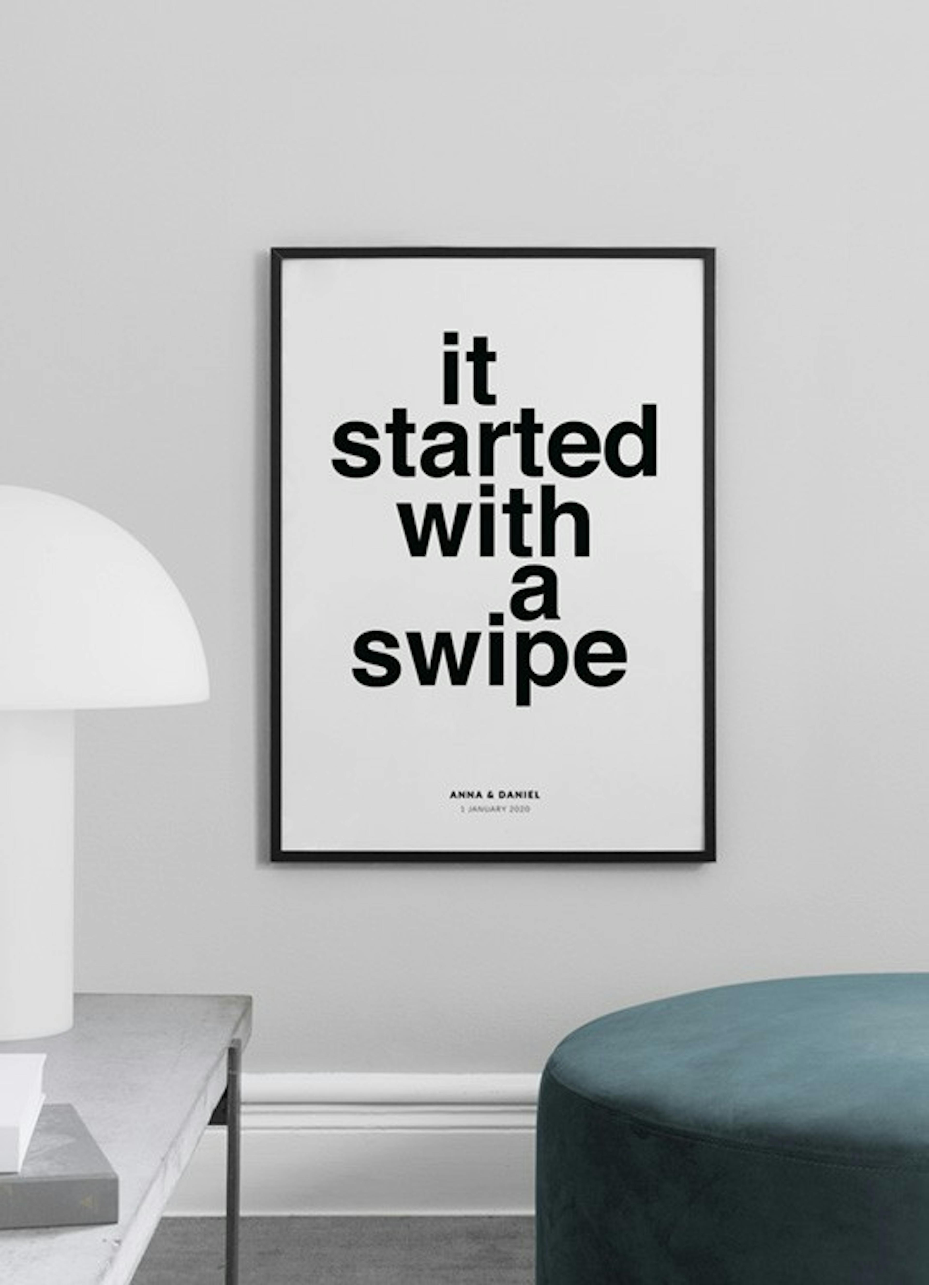 It Started With A Swipe Personal Poster