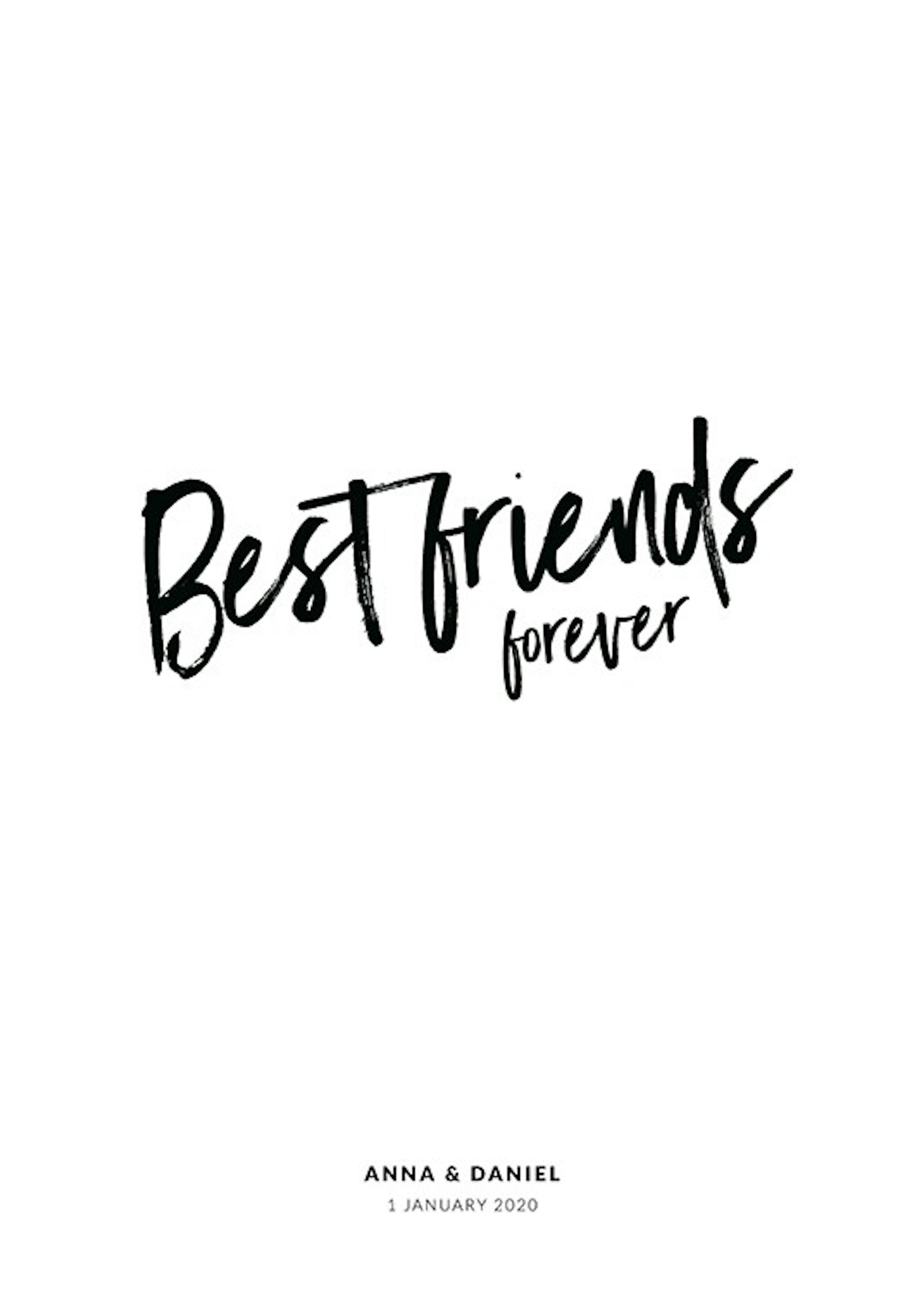 Best Friends Forever Personal Plakat