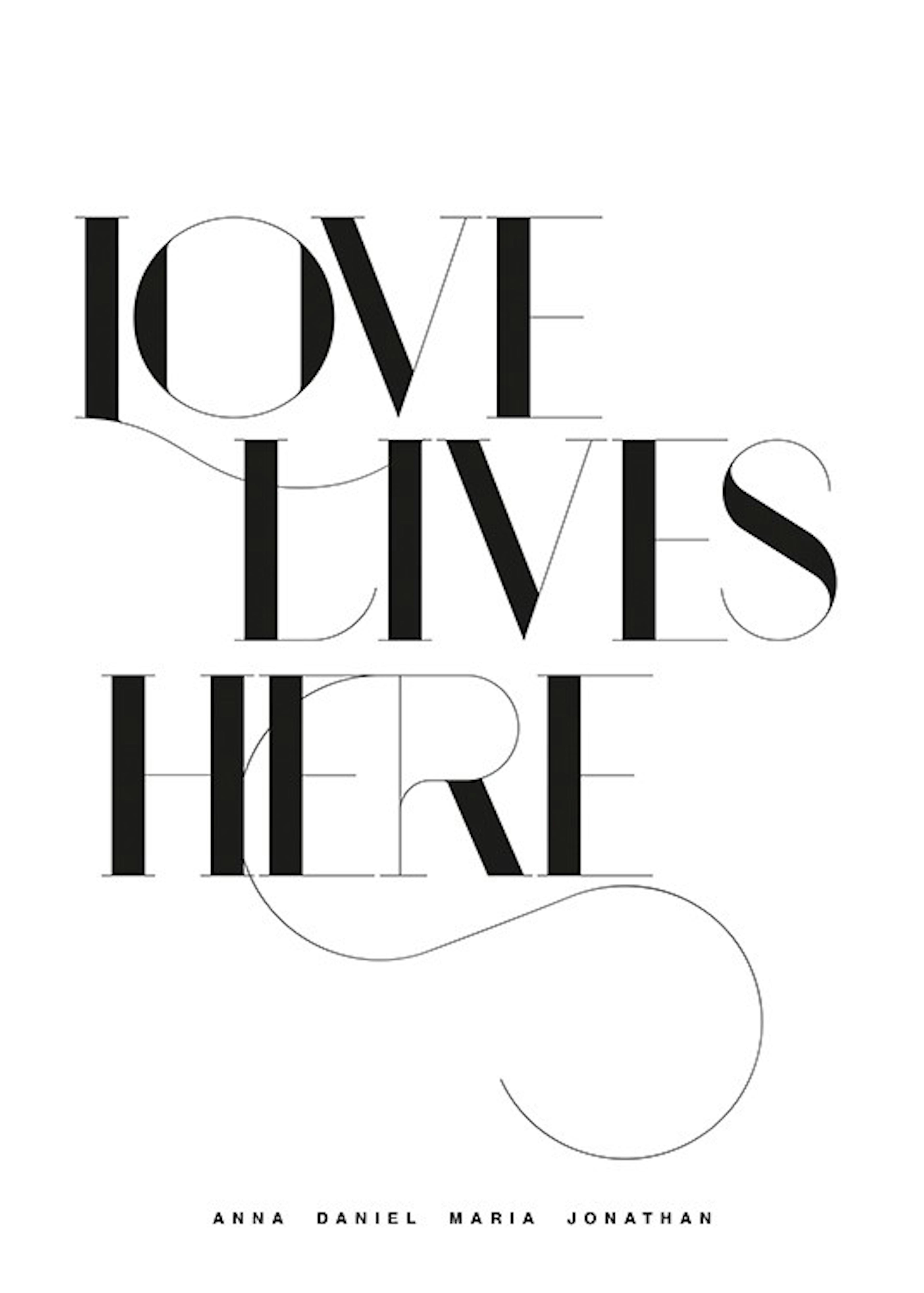 Love Lives Here No1 Personal Poster 0