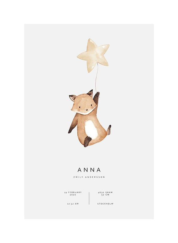 Flying Fox Personal Affiche (30x40 cm) - Affiches personnalisées