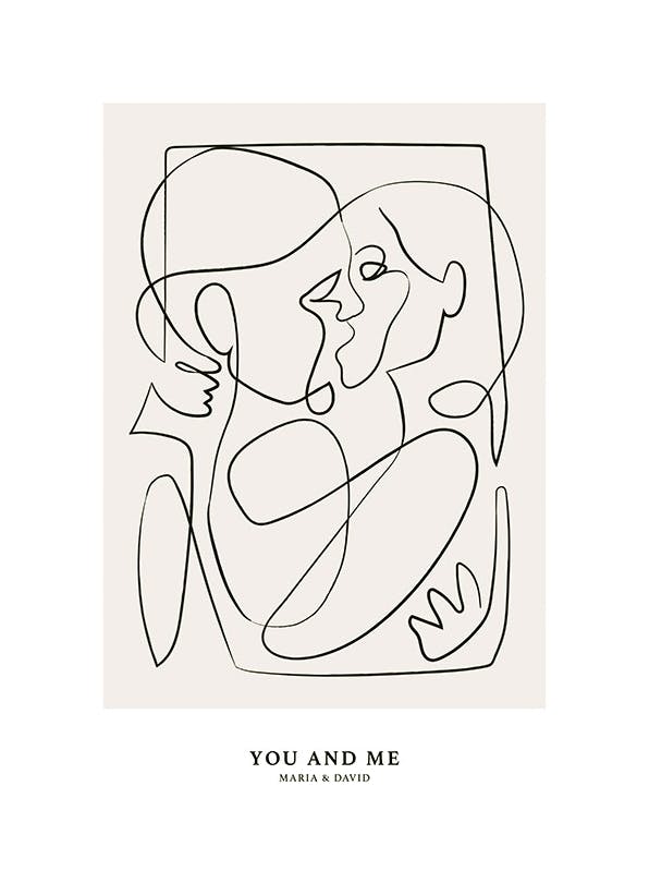 Abstract Figures No2 Personal Affiche (50x70 cm) - Affiches personnalisées
