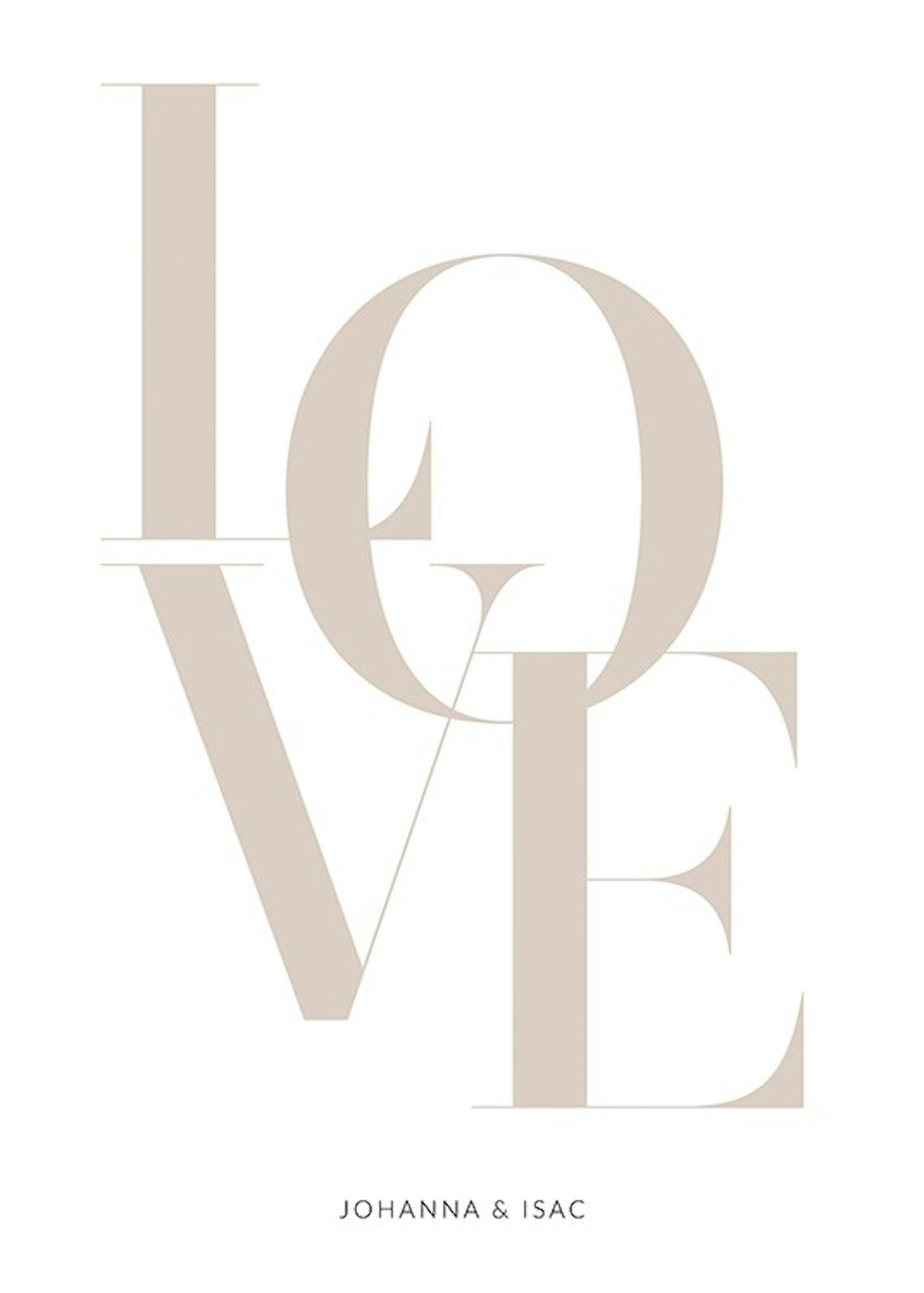 Love Beige Personal Poster 0