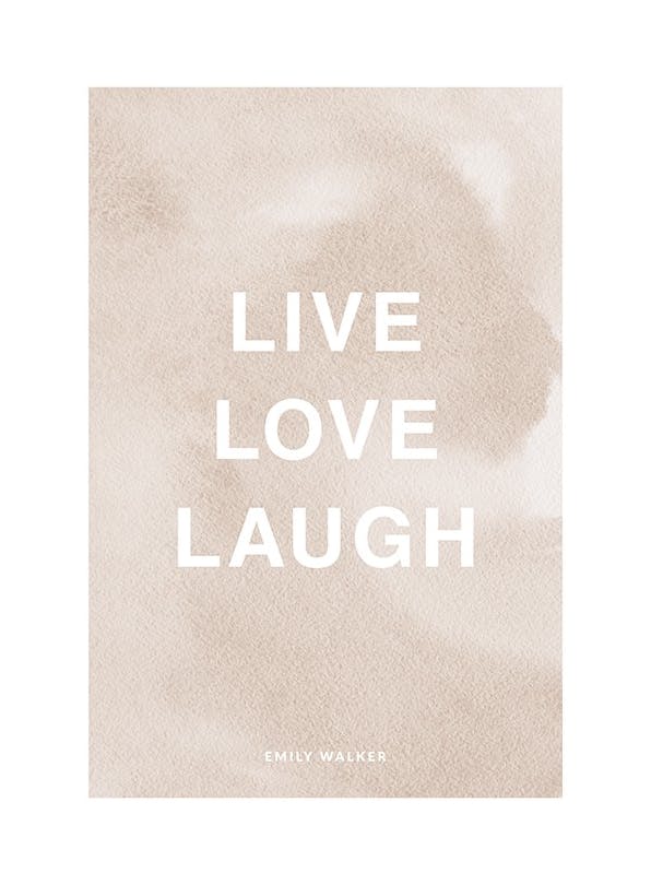 Beige Quote Personal Affiche (30x40 cm) - Affiches personnalisées