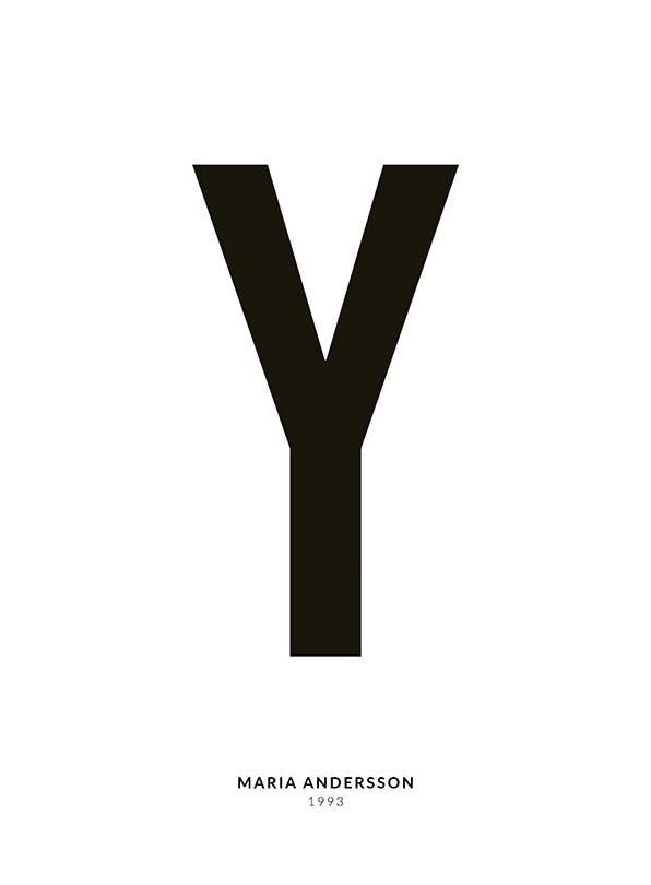 Prints - My Letter Y Personal (30x40 cm) - Personalised prints