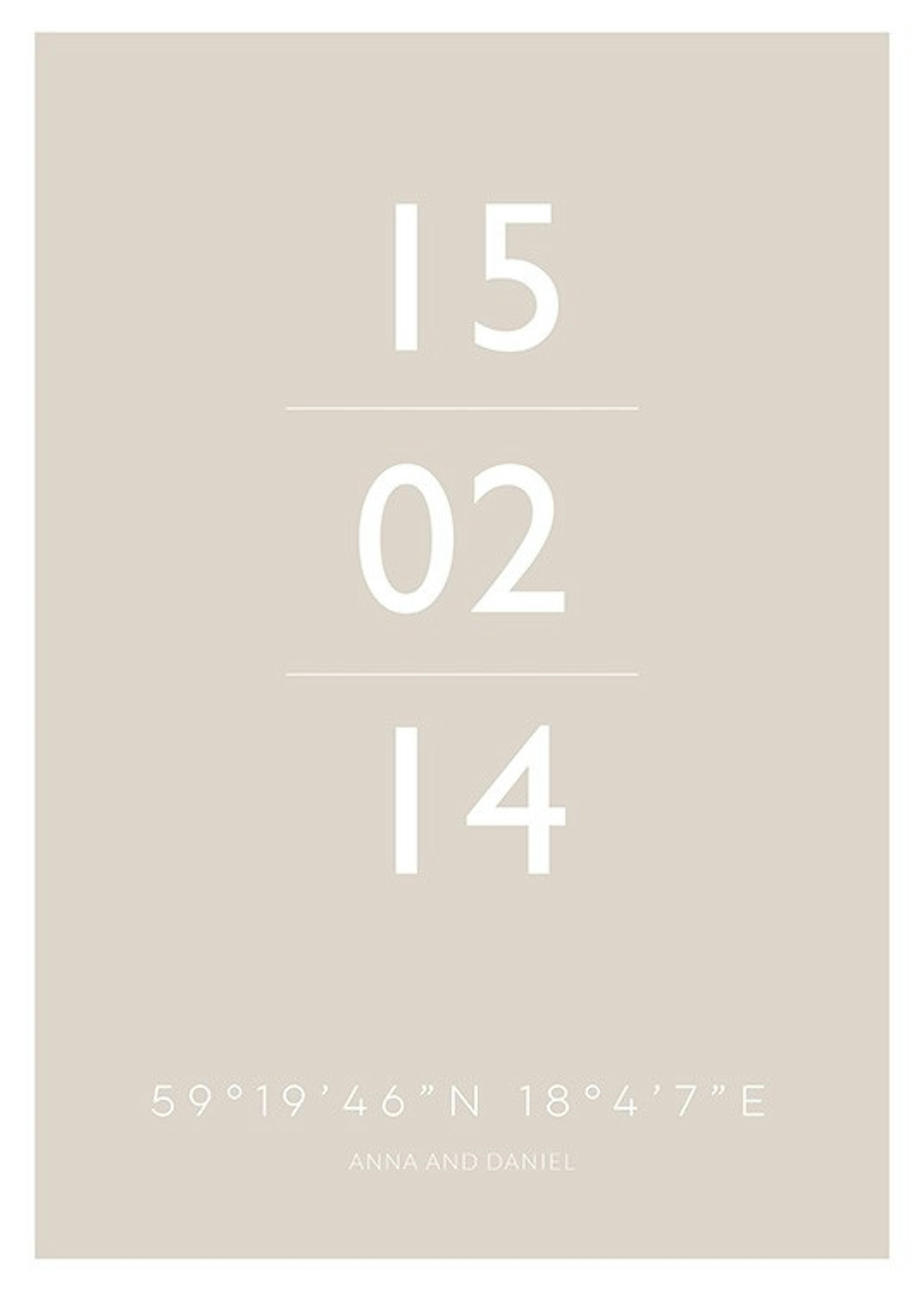 The Date Beige Personal Poster 0
