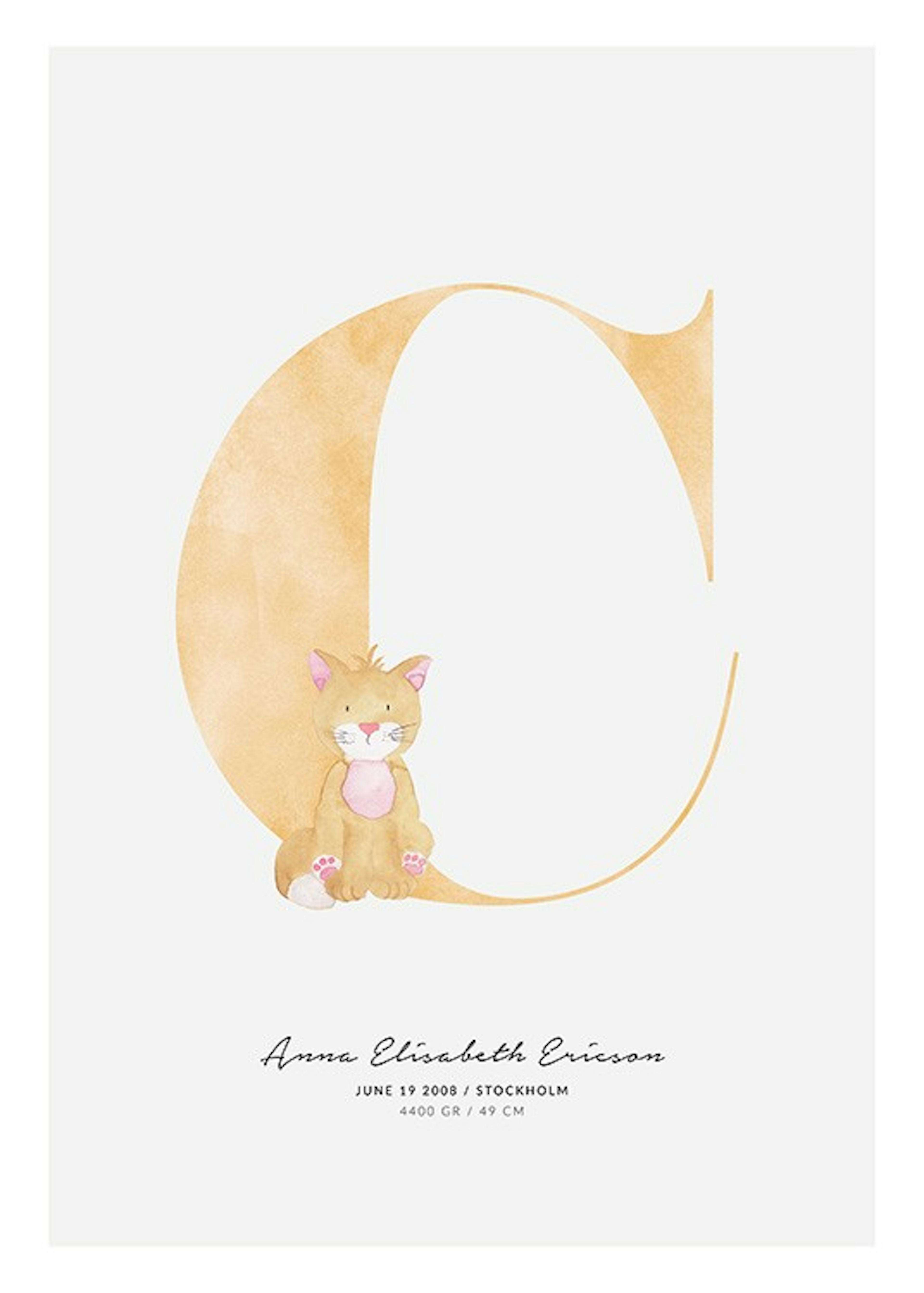 Kids Letter C Personal Poster 0